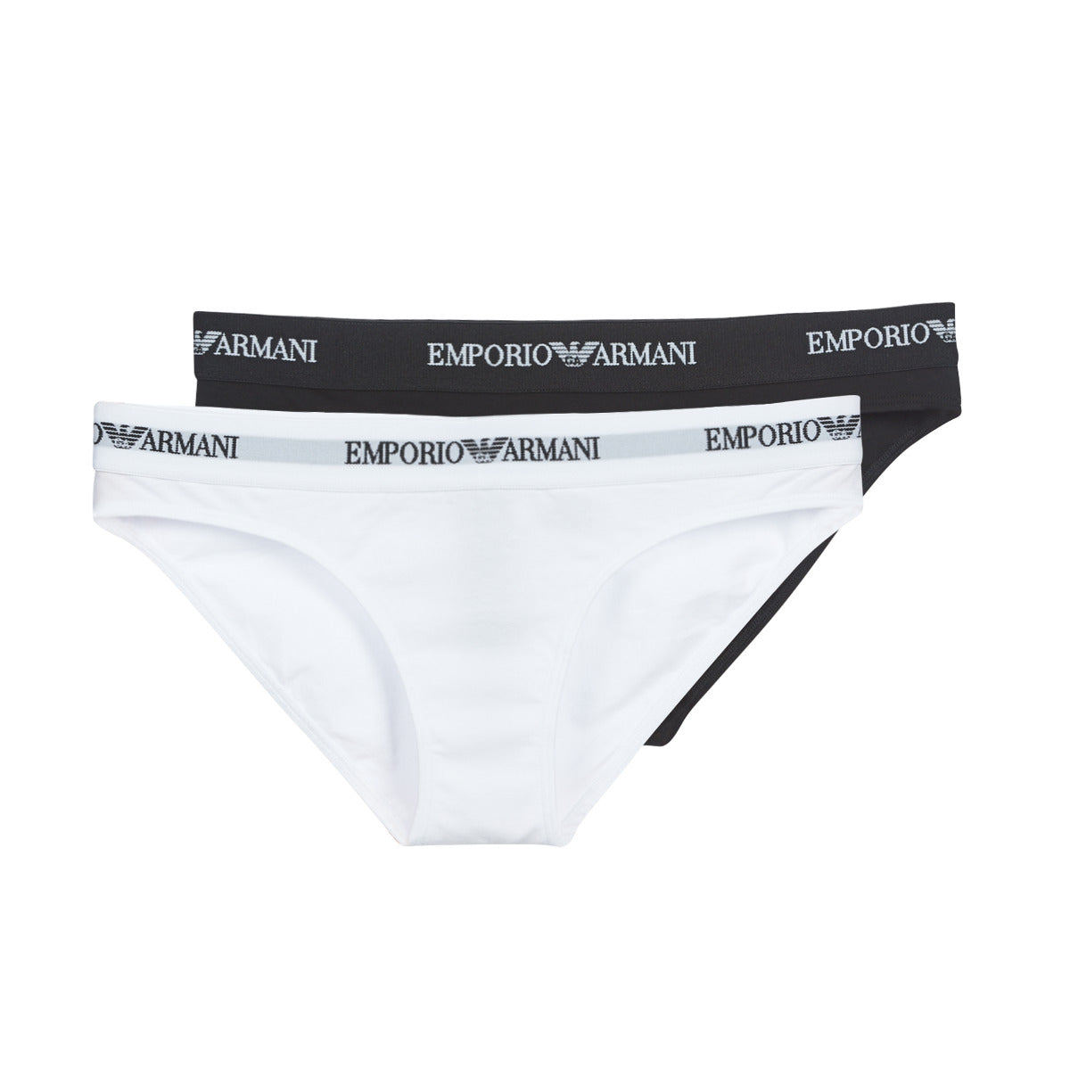 Culotte e slip Donna Emporio Armani CC317-PACK DE 2 Nero