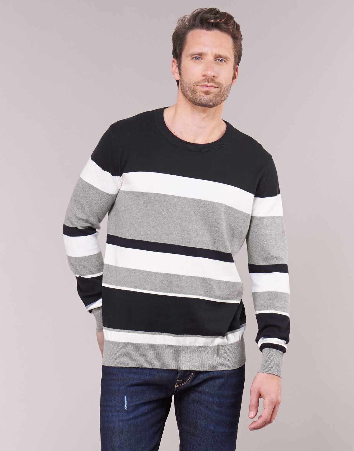 Maglione Uomo Casual Attitude LORISS Nero