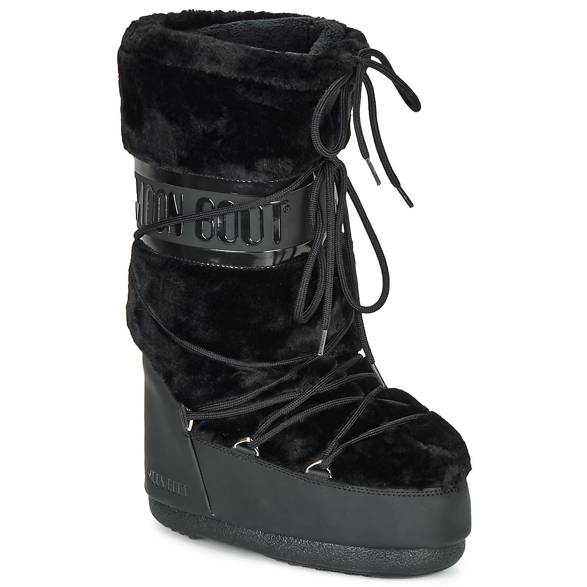 Scarpe da neve Donna Moon Boot MOON BOOT CLASSIC FAUX FUR Nero