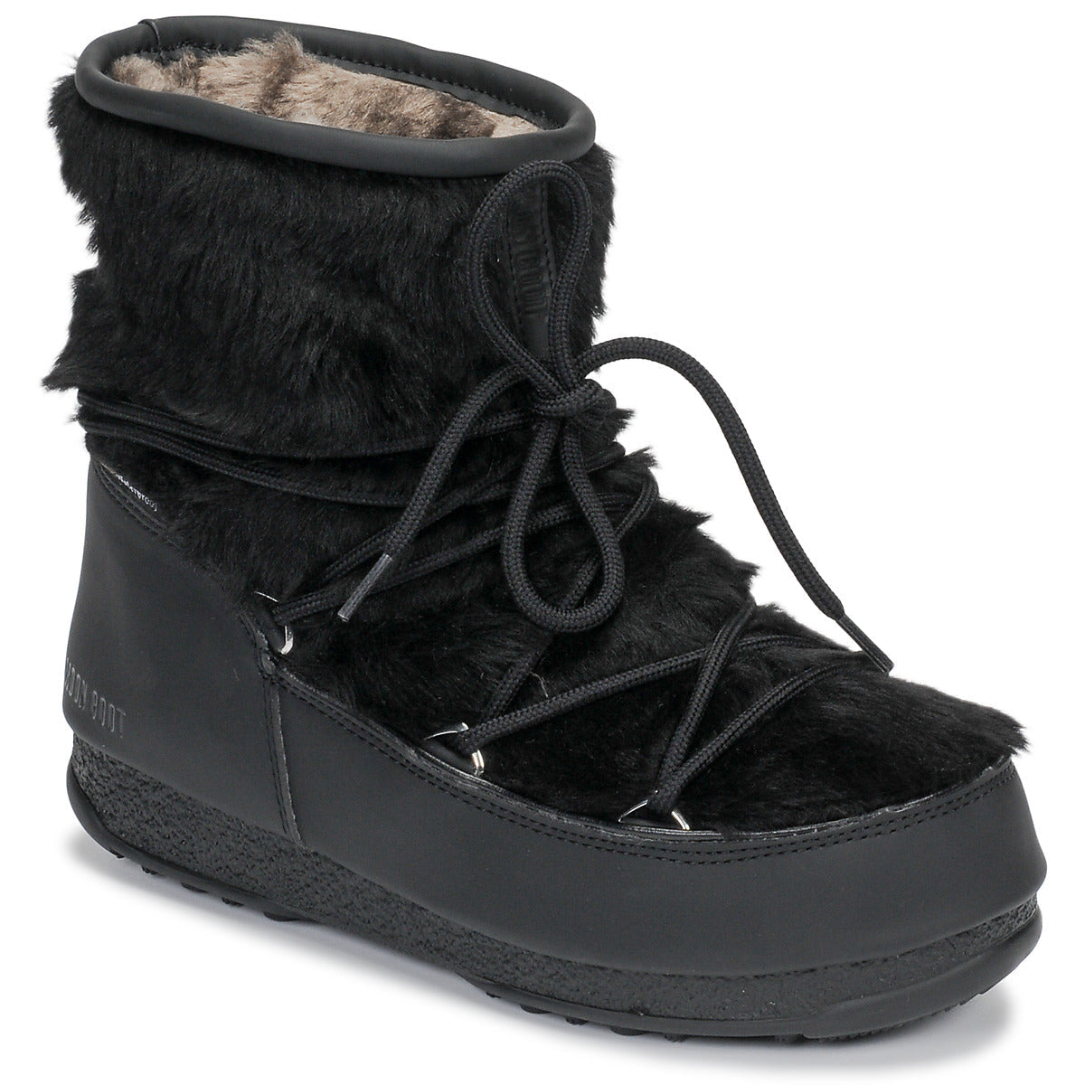 Scarpe da neve Donna Moon Boot MOON BOOT MONACO LOW FUR WP Nero