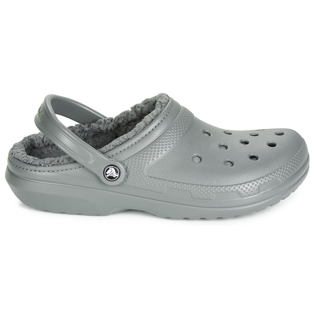 Scarpe Uomo Crocs CLASSIC LINED CLOG Grigio