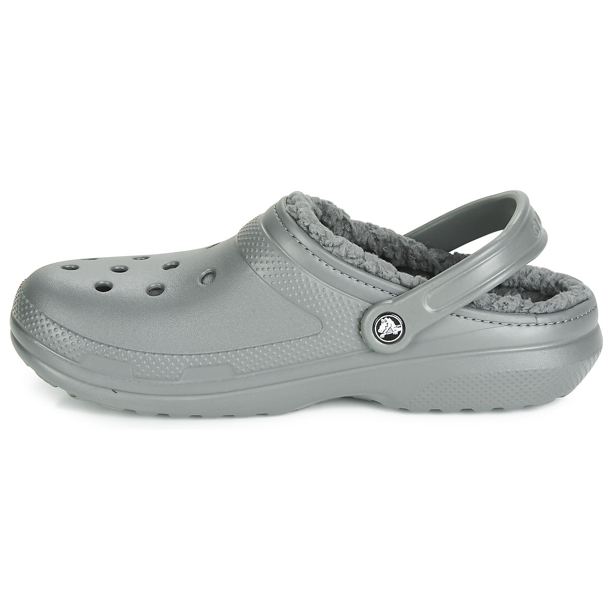 Scarpe Uomo Crocs CLASSIC LINED CLOG Grigio