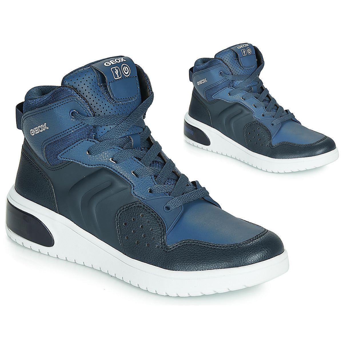 Scarpe bambini ragazza Geox J XLED BOY Blu