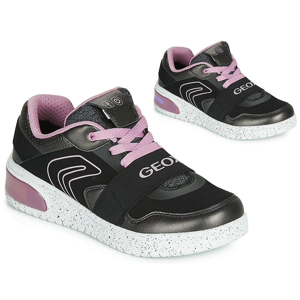 Scarpe bambini ragazza Geox J XLED GIRL Nero