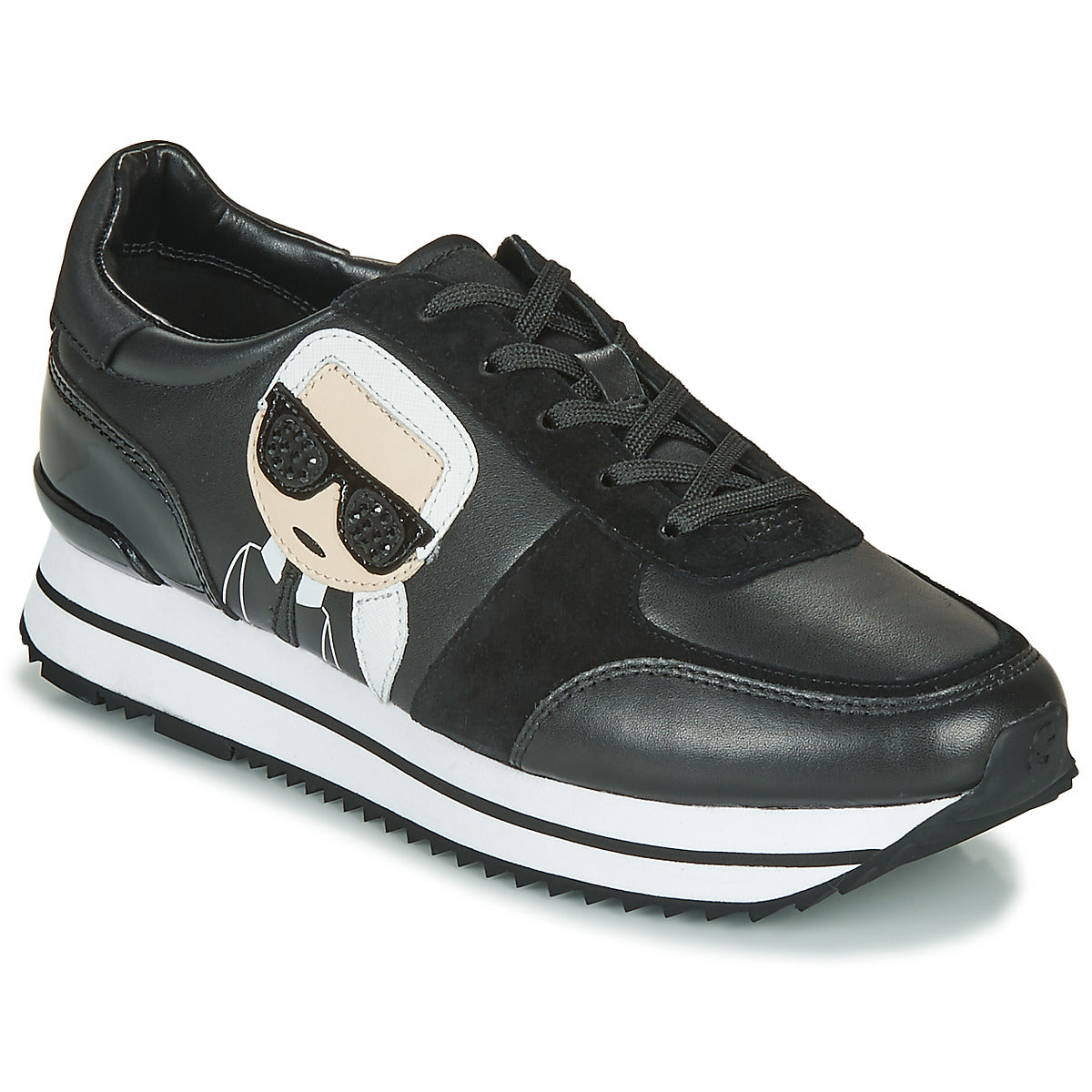 Sneakers basse Donna Karl Lagerfeld VELOCITA II KARL IKONIC METEOR Nero