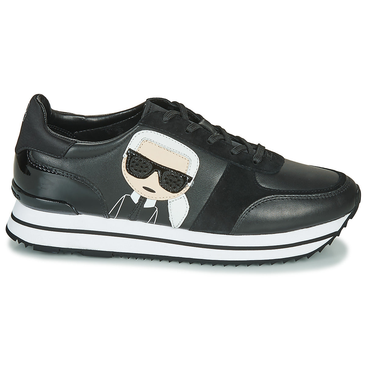 Sneakers basse Donna Karl Lagerfeld VELOCITA II KARL IKONIC METEOR Nero