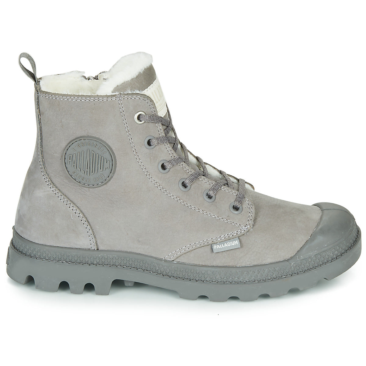 Stivaletti Donna Palladium PAMPA HI ZIP WL Grigio