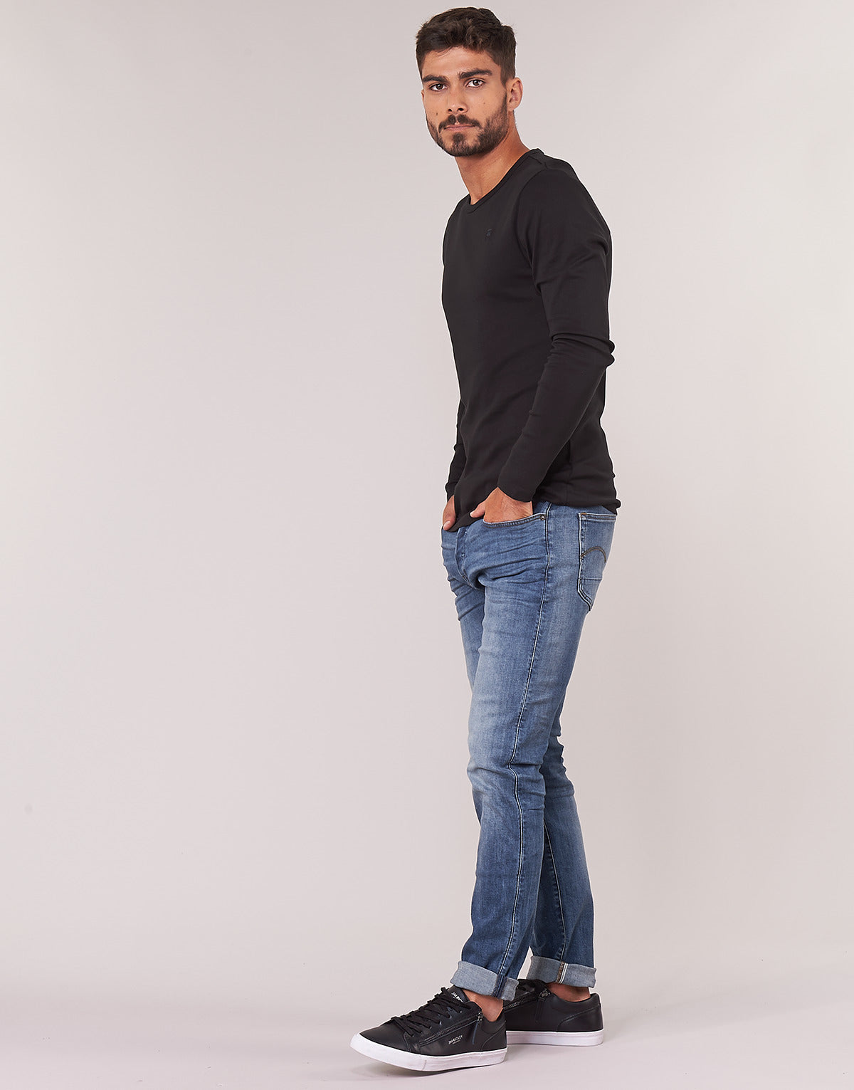 Jeans Slim Uomo G-Star Raw 3301 SLIM Blu