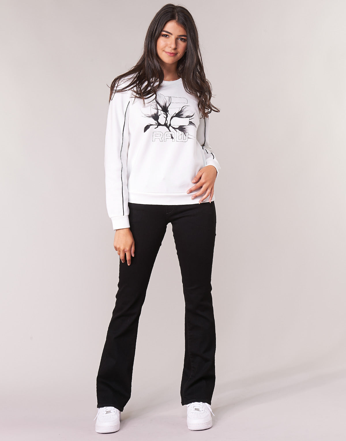 Jeans Bootcut Donna G-Star Raw MIDGE MID BOOTCUT WMN Nero