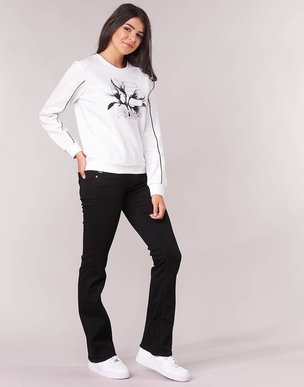 Jeans Bootcut Donna G-Star Raw MIDGE MID BOOTCUT WMN Nero