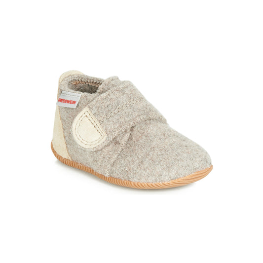 Pantofole bambini ragazza Giesswein OBERSTAUFFEN Beige