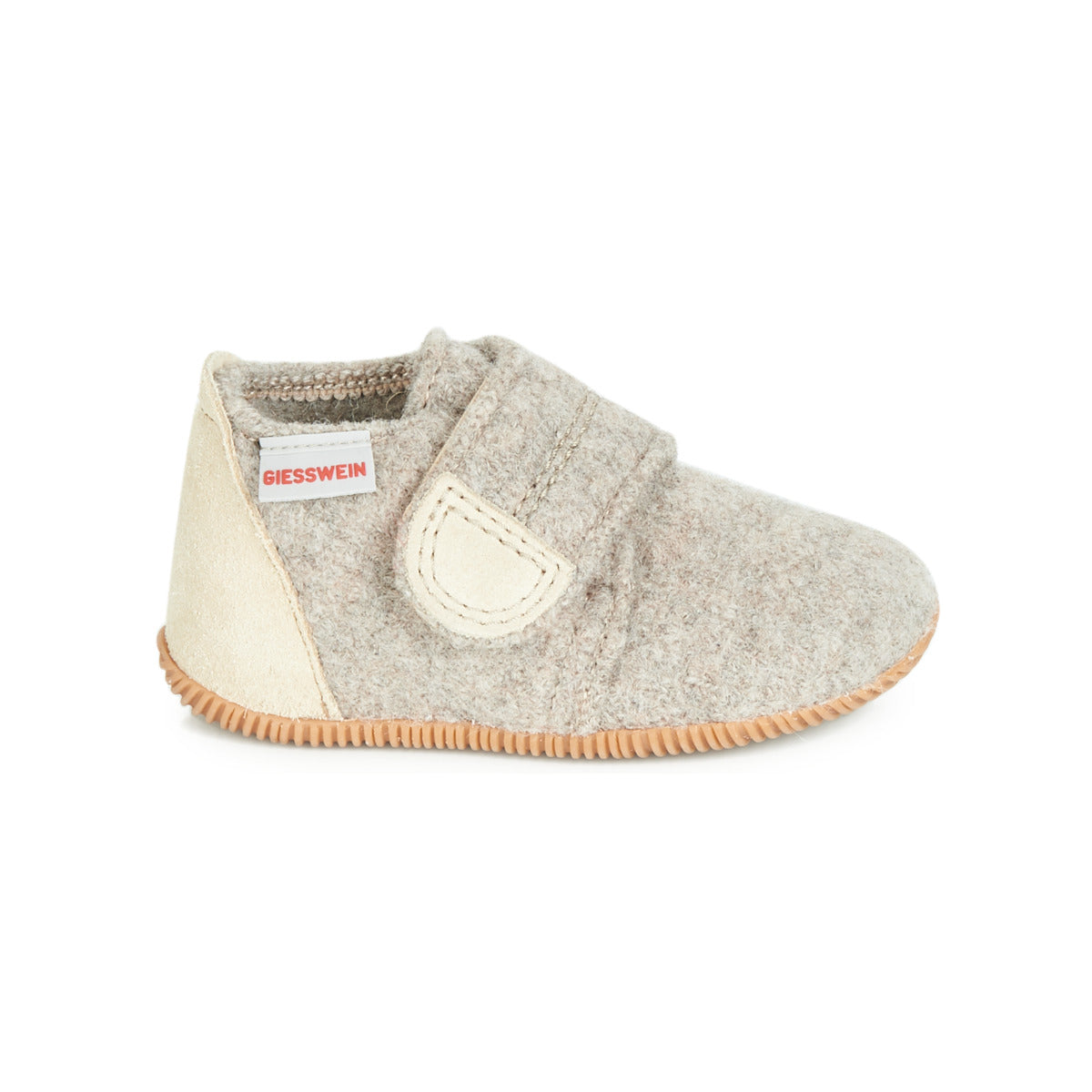 Pantofole bambini ragazza Giesswein OBERSTAUFFEN Beige