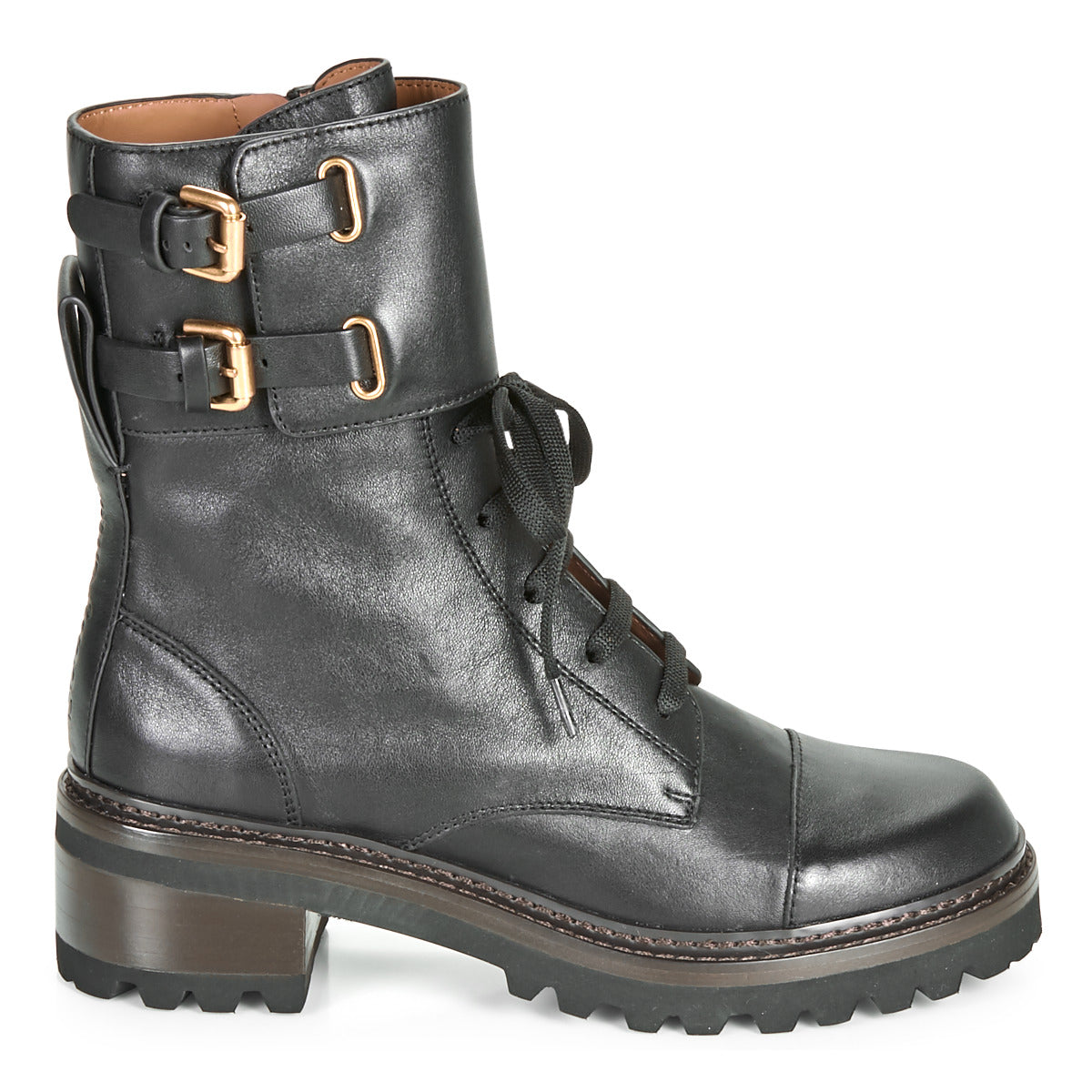 Stivaletti Donna See by Chloé MALLORY Nero