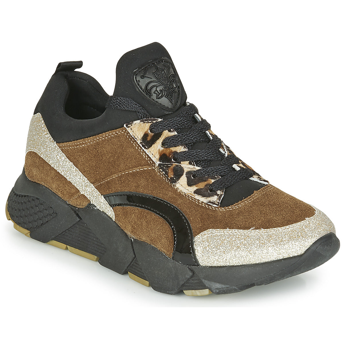 Sneakers basse Donna Philippe Morvan VERSO V2 GLITTER FIN Marrone