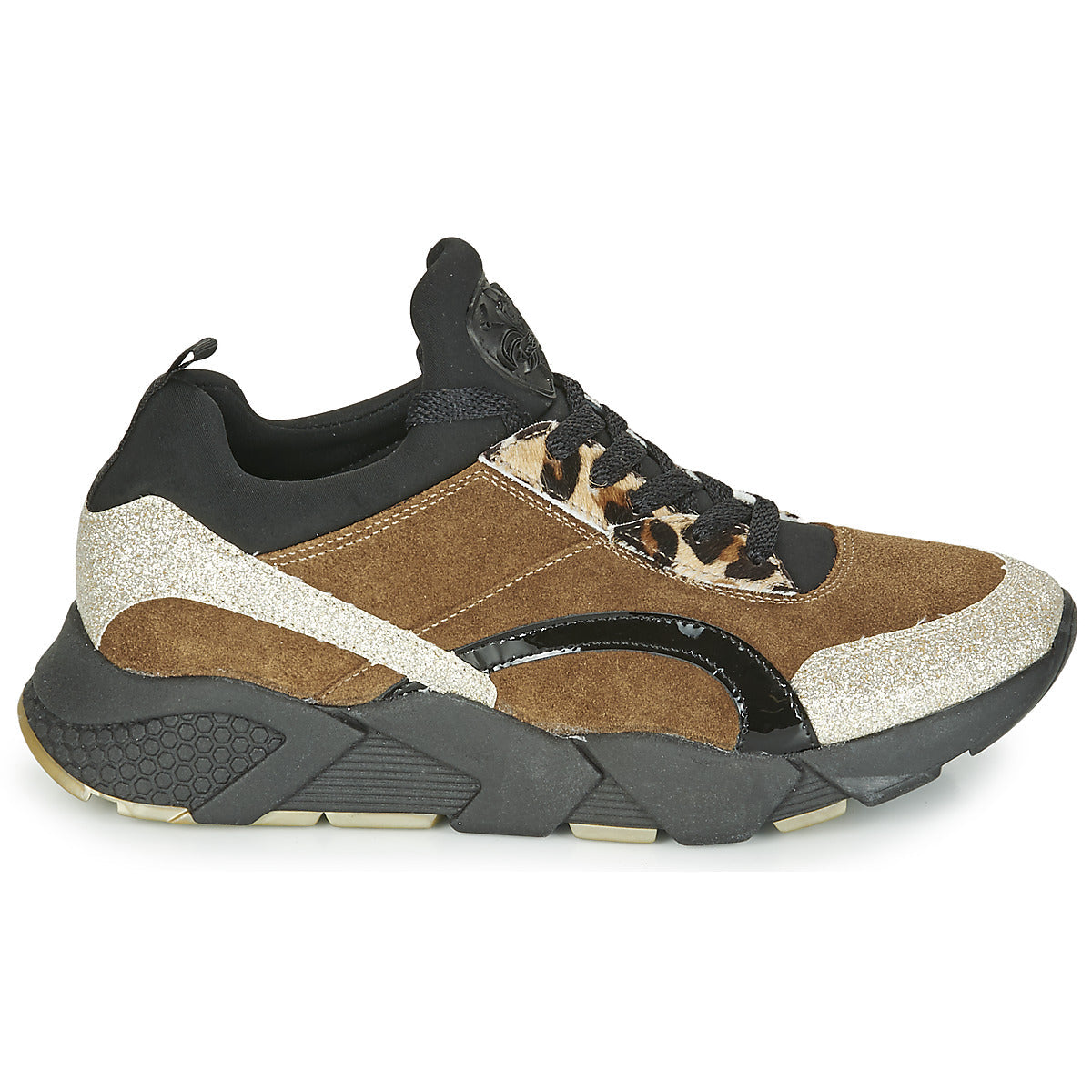 Sneakers basse Donna Philippe Morvan VERSO V2 GLITTER FIN Marrone