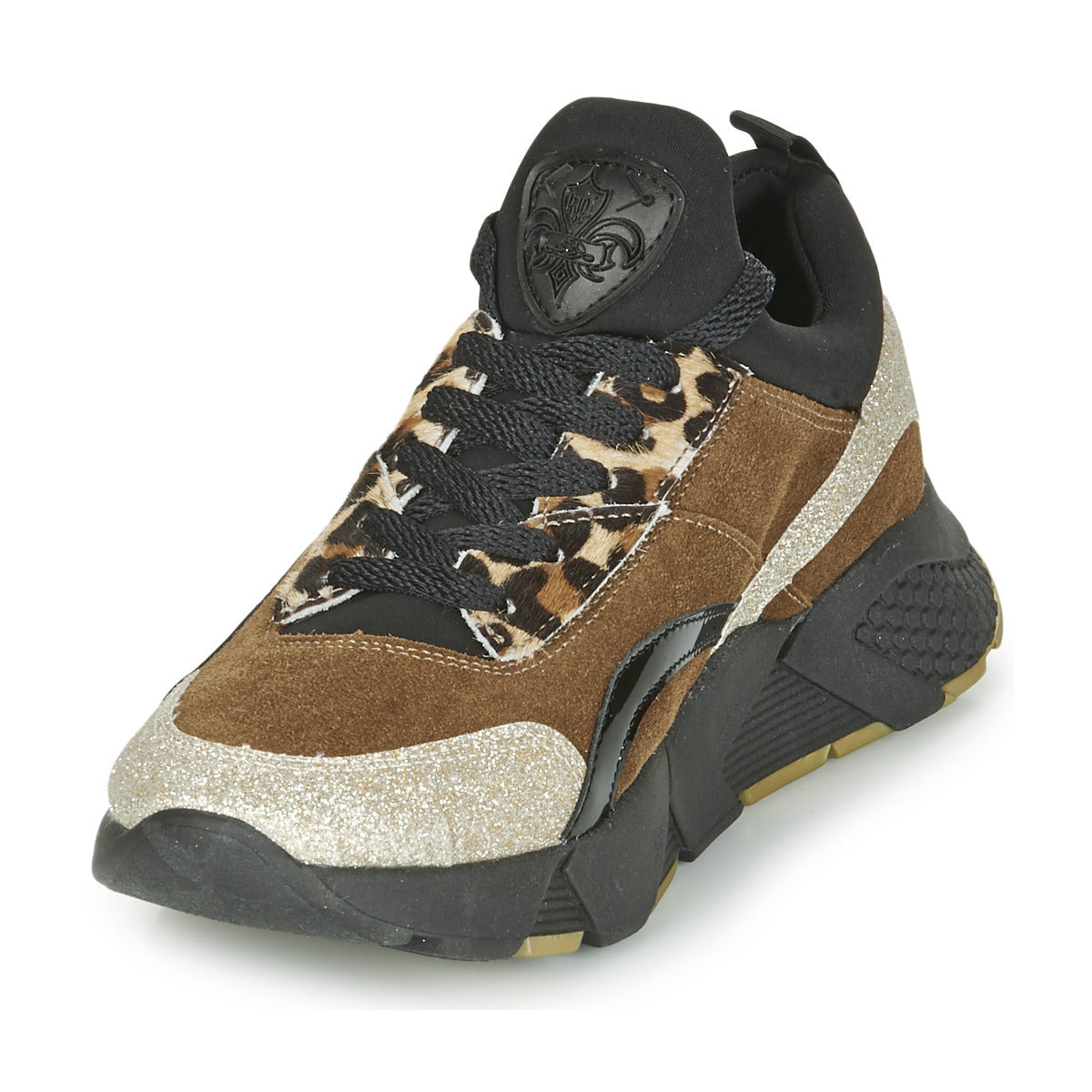 Sneakers basse Donna Philippe Morvan VERSO V2 GLITTER FIN Marrone