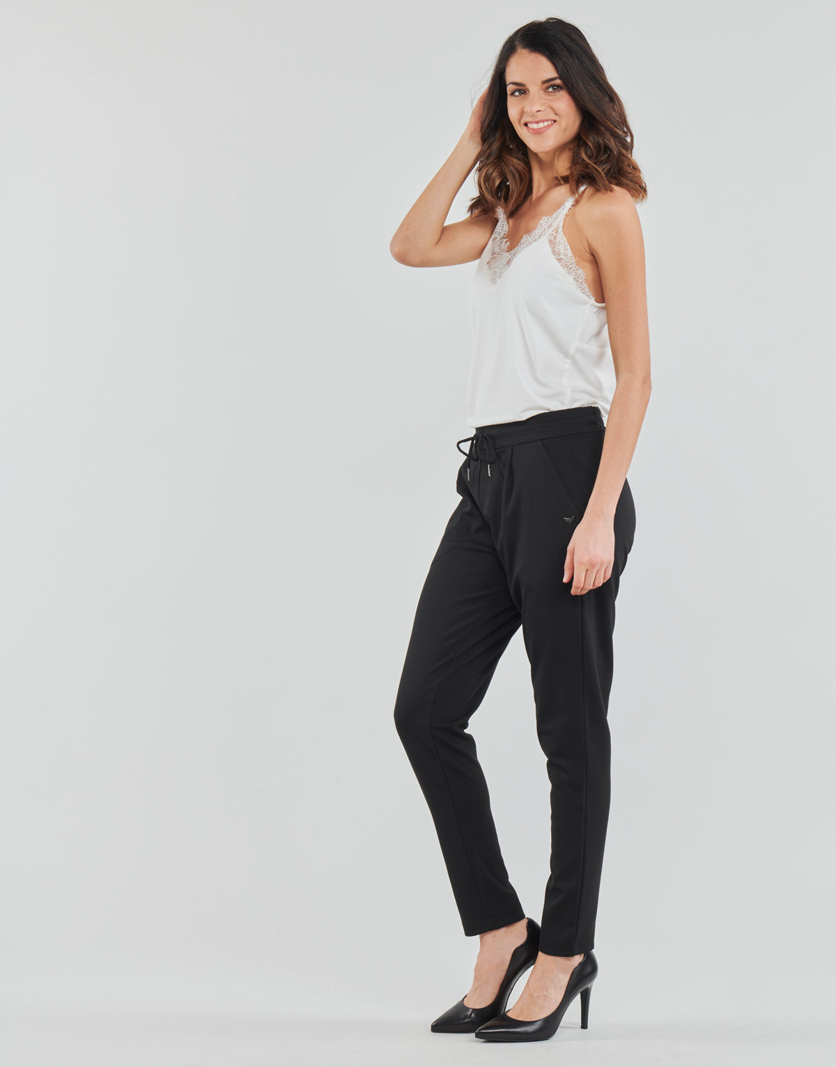 Pantaloni morbidi / Pantaloni alla zuava Donna Les Petites Bombes W19V1103 Nero