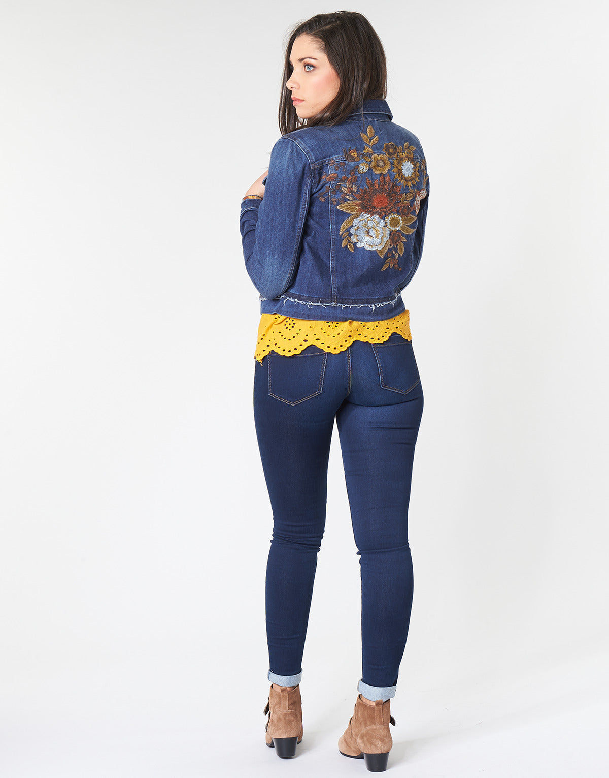 Giacca in jeans Donna Cream DIWA Blu