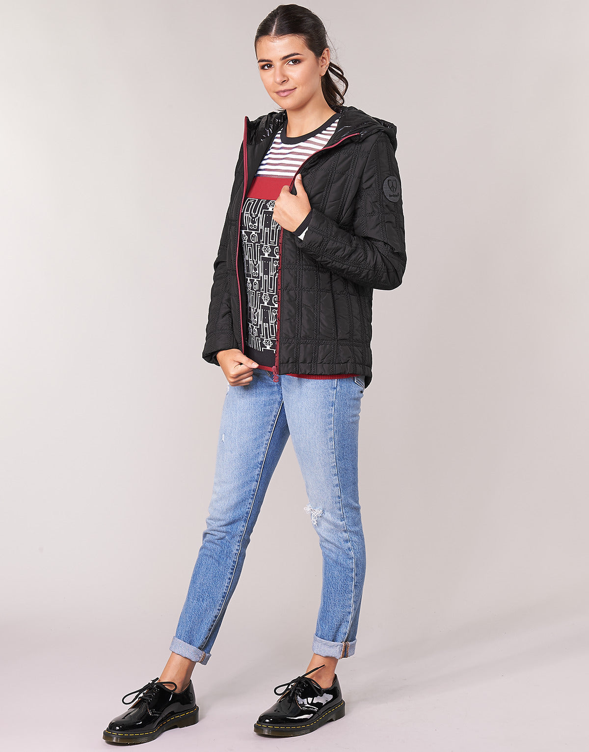 Piumino Donna Desigual EDIMBURGO Nero