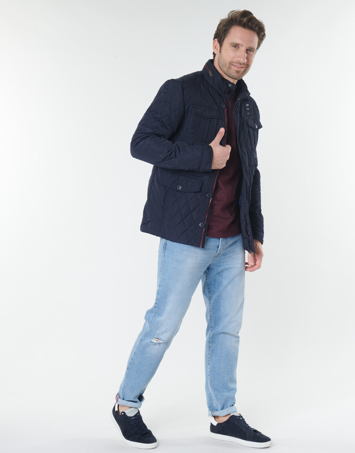 Giubbotto Uomo Deeluxe BELIEVE Blu