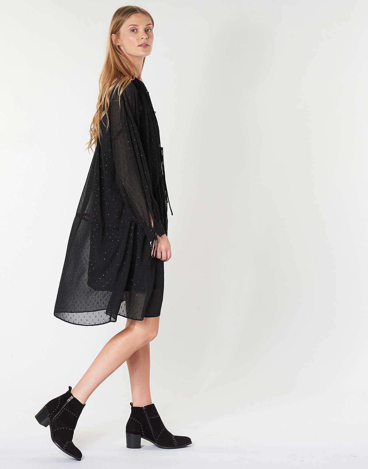 Abito corto Donna Replay W9525-000-83494-098 Nero