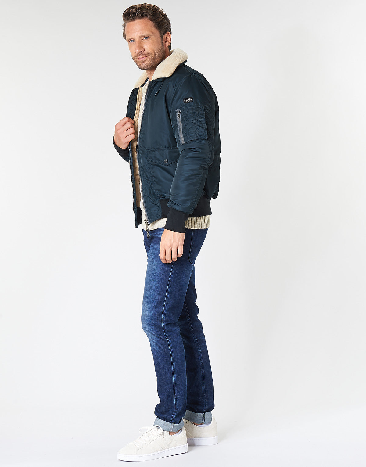 Giubbotto Uomo Schott OHARA Blu