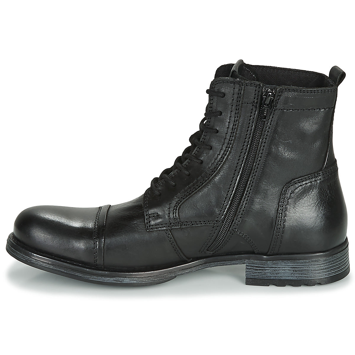 Stivaletti Uomo Jack & Jones JFW RUSSEL LEATHER Nero