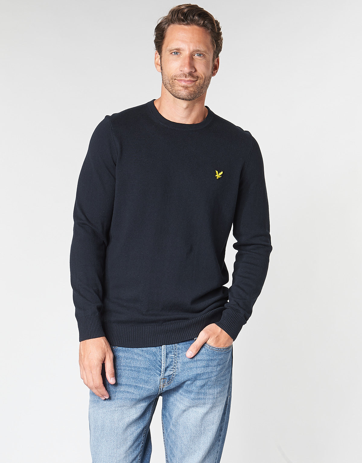 Maglione Uomo Lyle & Scott KN400VC-Z273 Marine