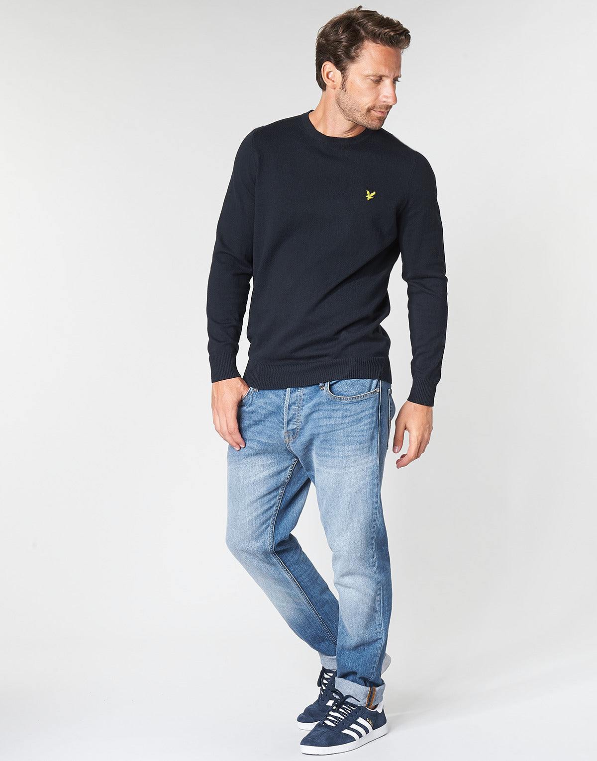 Maglione Uomo Lyle & Scott KN400VC-Z273 Marine
