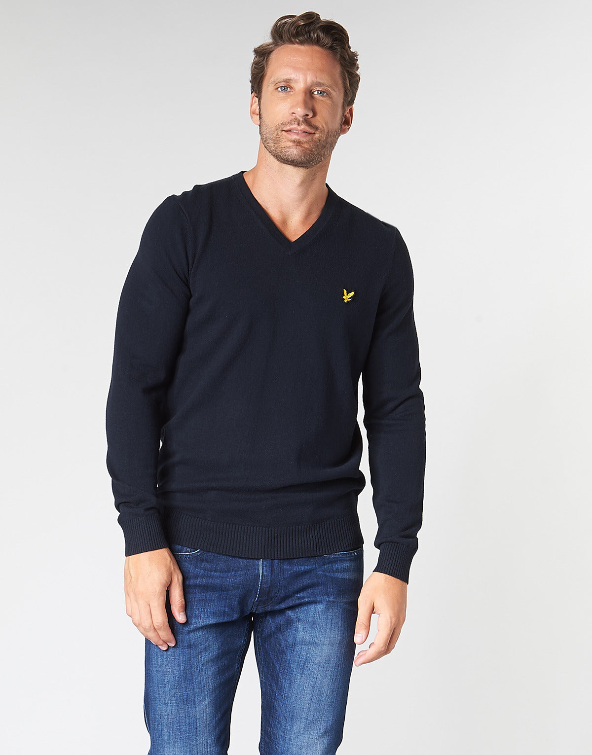 Maglione Uomo Lyle & Scott KN401VC-Z273 Marine