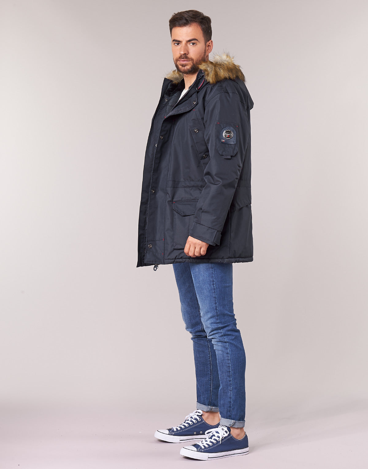 Parka Uomo Geographical Norway  ABIOSAURE-MARINE  Blu