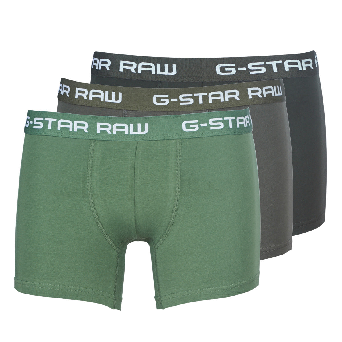 Boxer Uomo G-Star Raw CLASSIC TRUNK CLR 3 PACK Verde