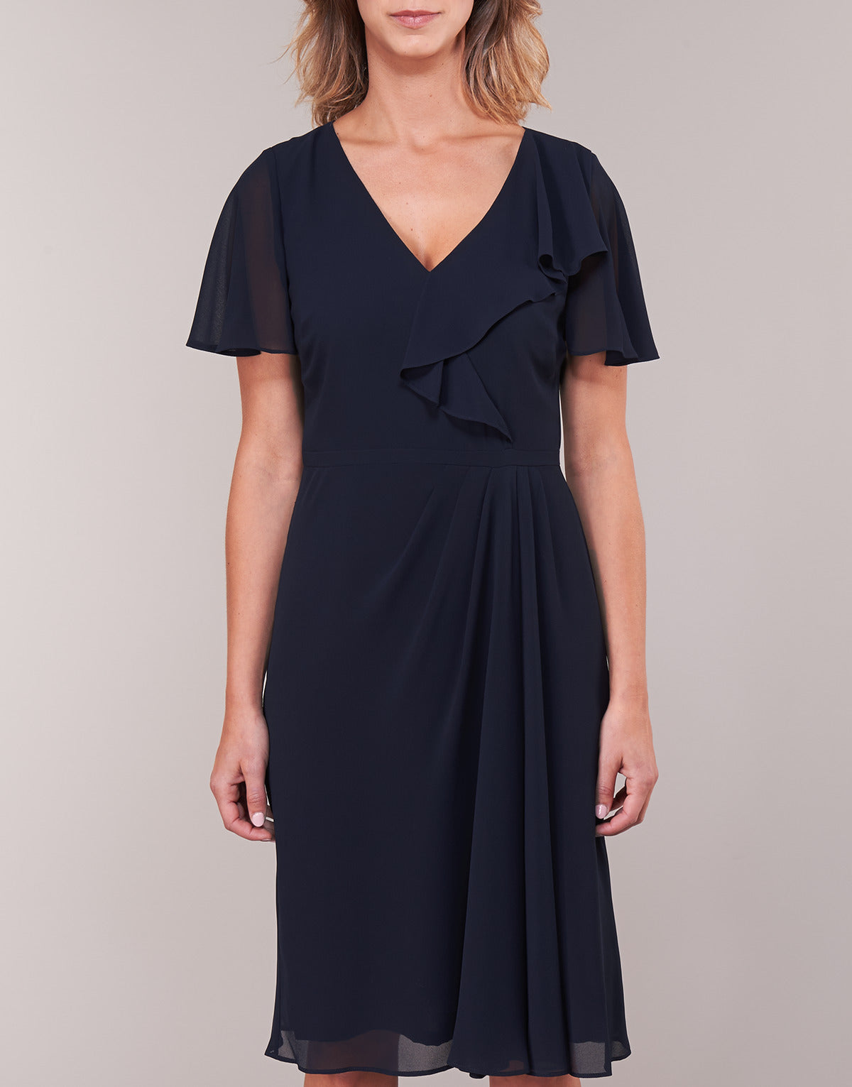 Abito lungo Donna Lauren Ralph Lauren CUTLER CAP SLEEVE DAY DRESS Blu