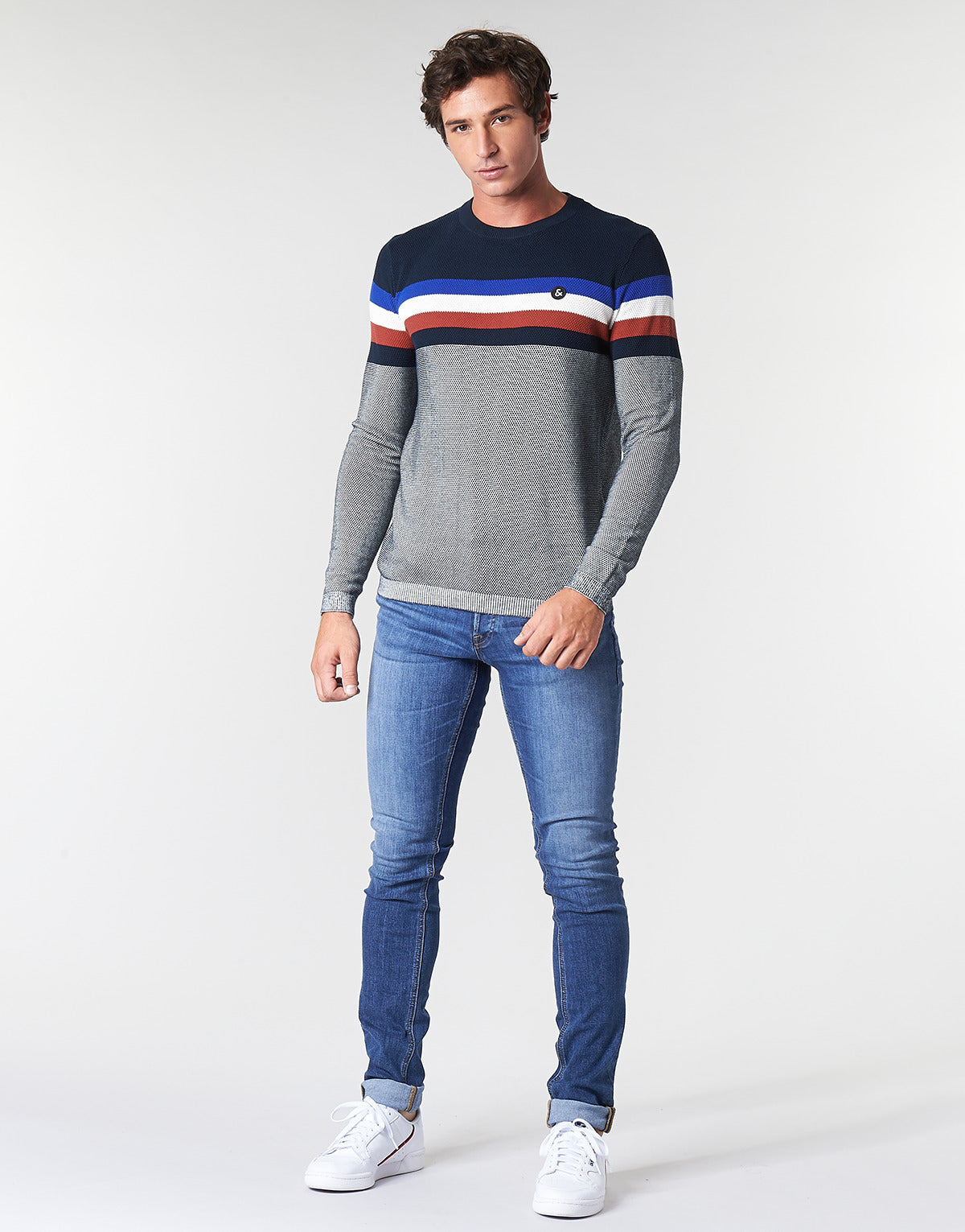 Jeans Slim Uomo Jack & Jones JJIGLENN Blu