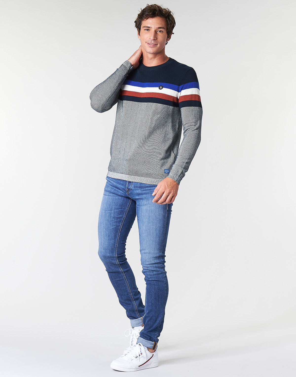 Jeans Slim Uomo Jack & Jones JJIGLENN Blu