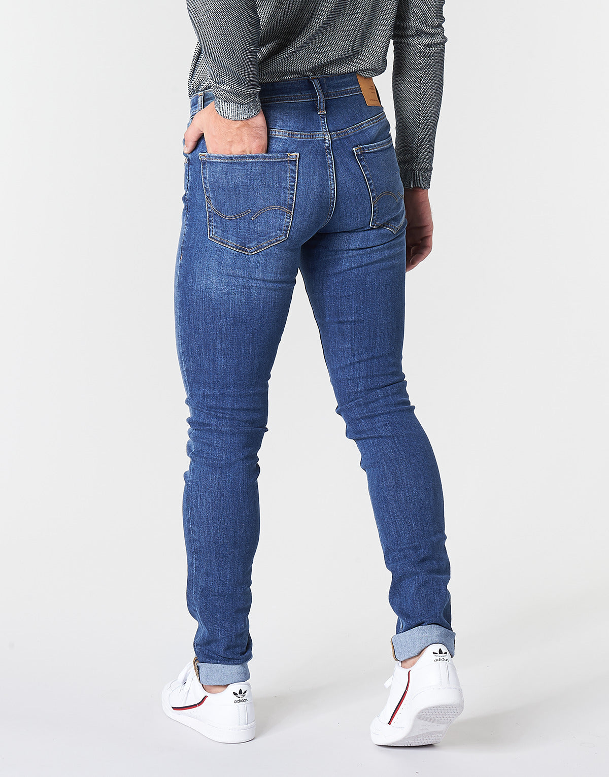 Jeans Slim Uomo Jack & Jones JJIGLENN Blu