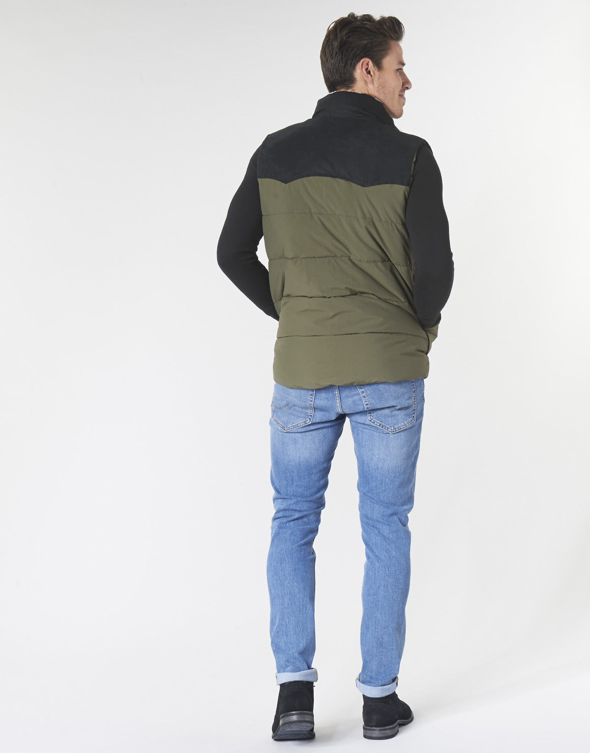 Piumino Uomo Jack & Jones JORLUCK Kaki