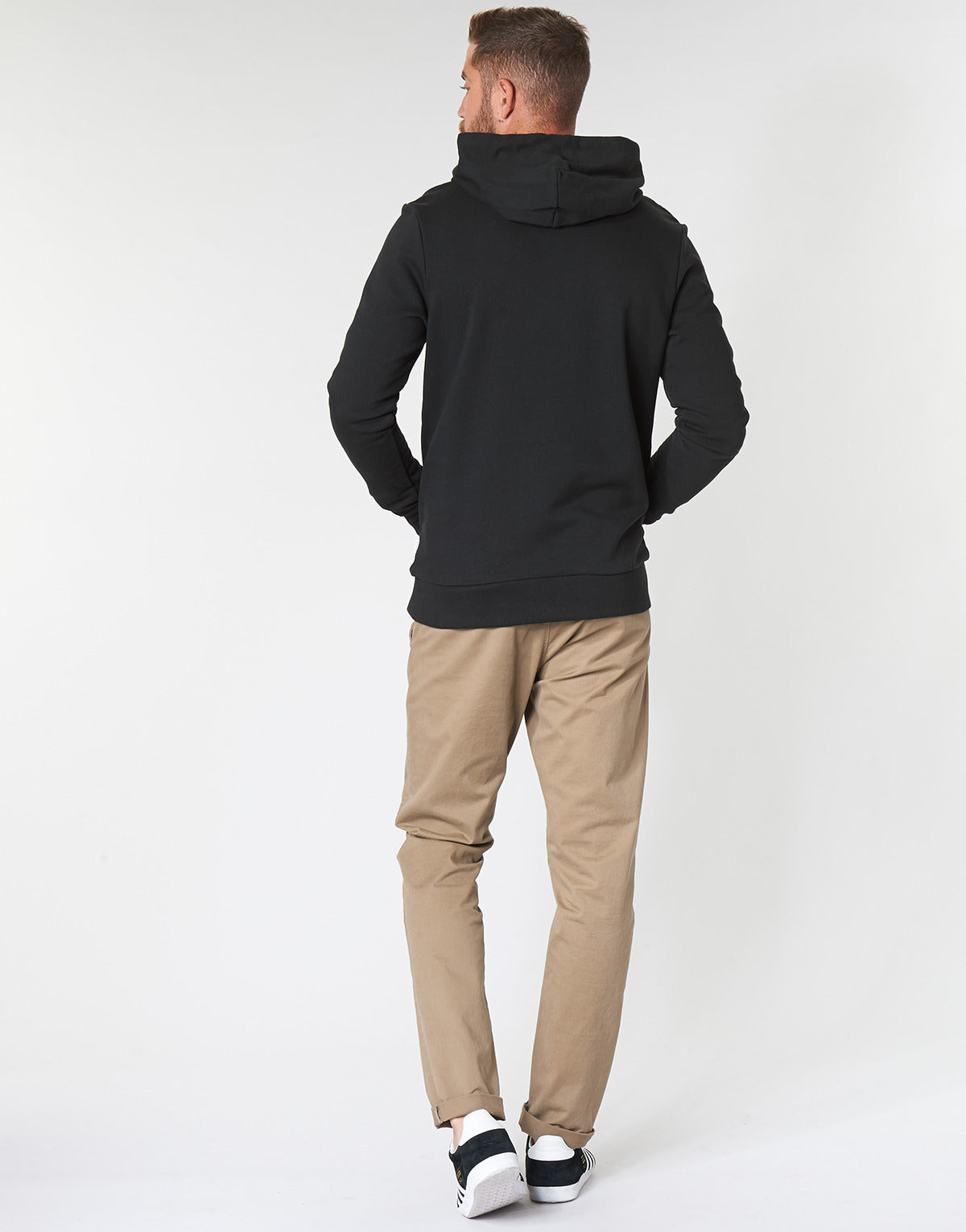 Felpa Uomo Jack & Jones JJECORP LOGO Nero