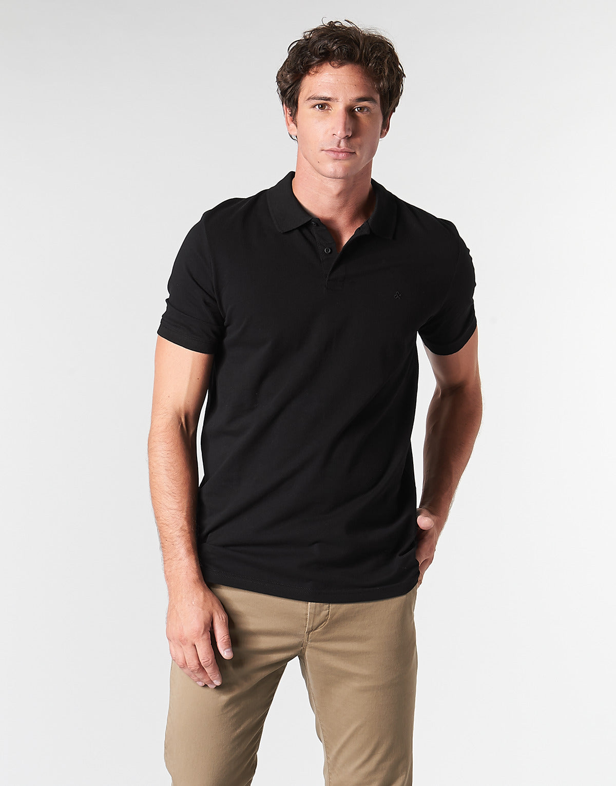 Polo Uomo Jack & Jones JJEBASIC Nero