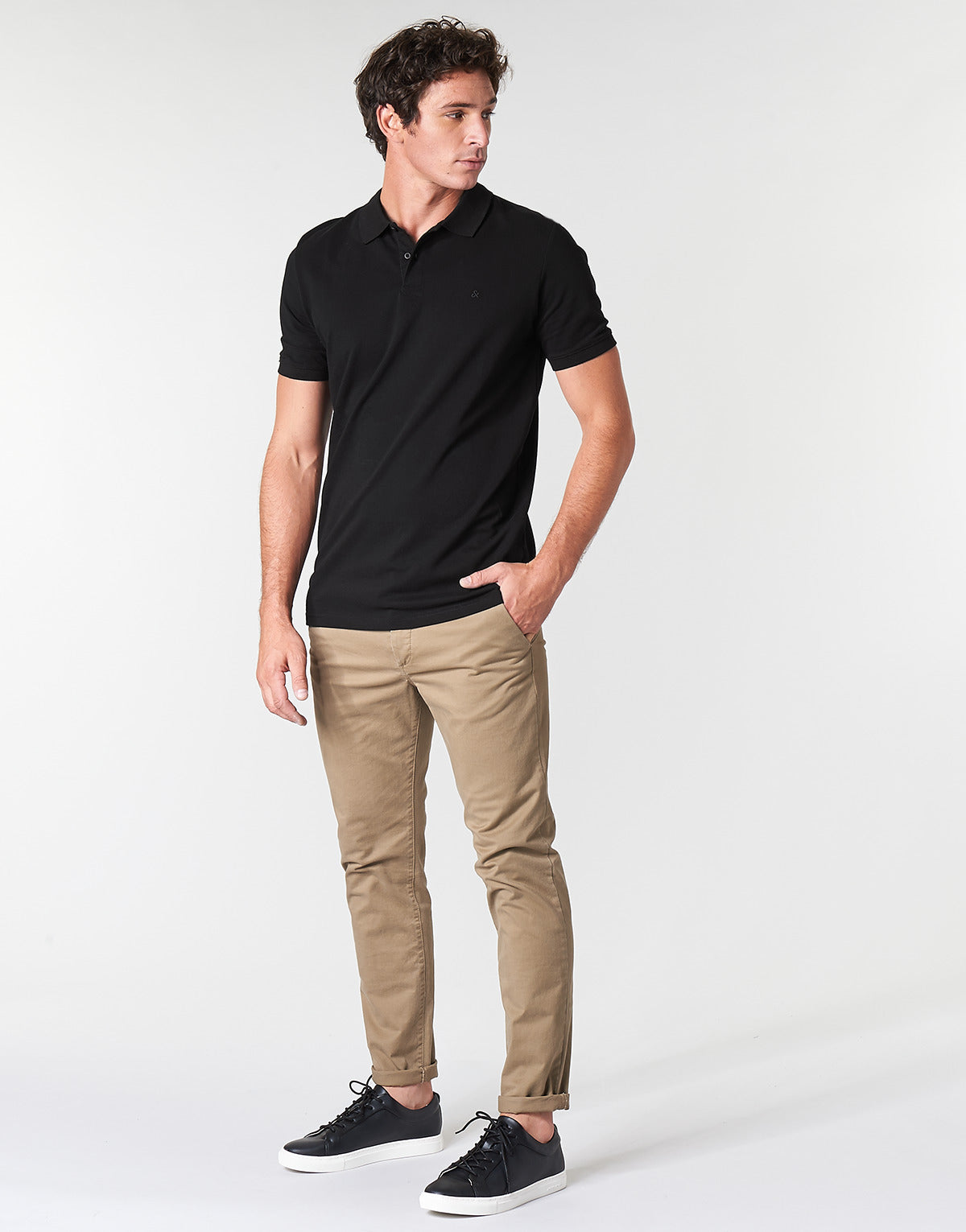 Polo Uomo Jack & Jones JJEBASIC Nero