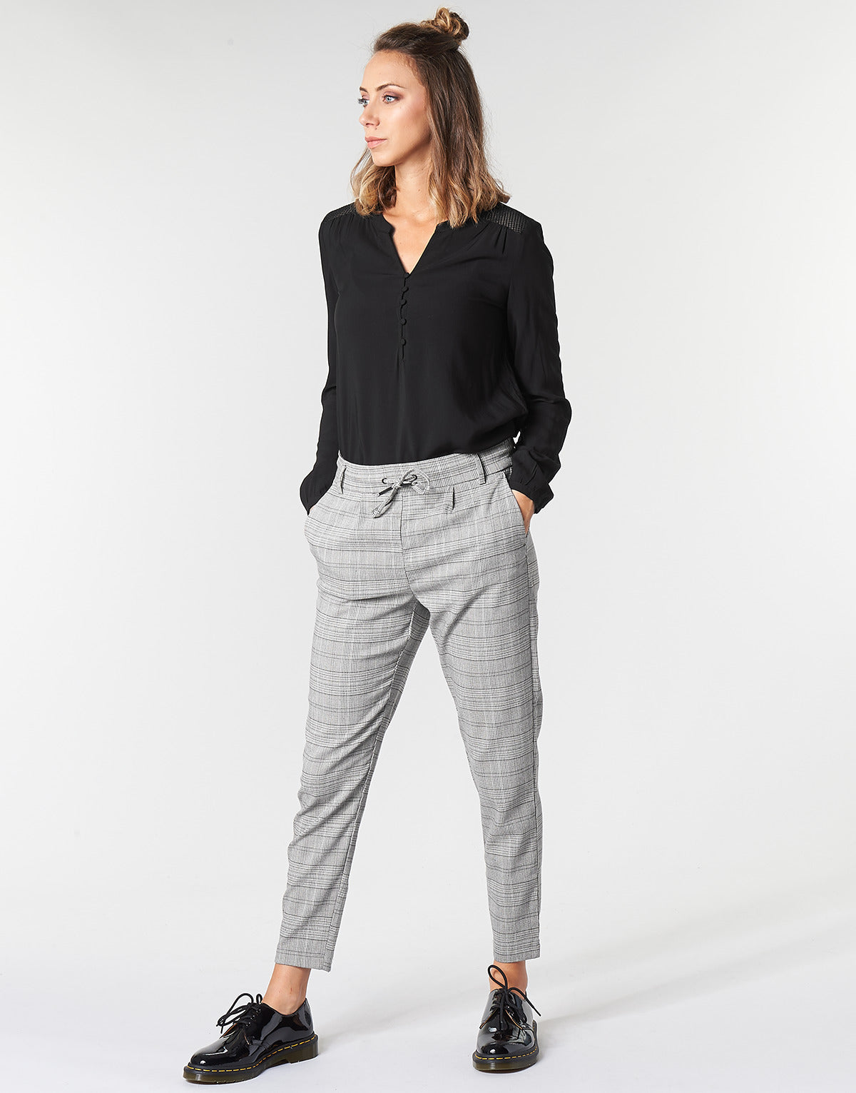Pantalone Chino Donna Only ONLPOPTRASH Nero