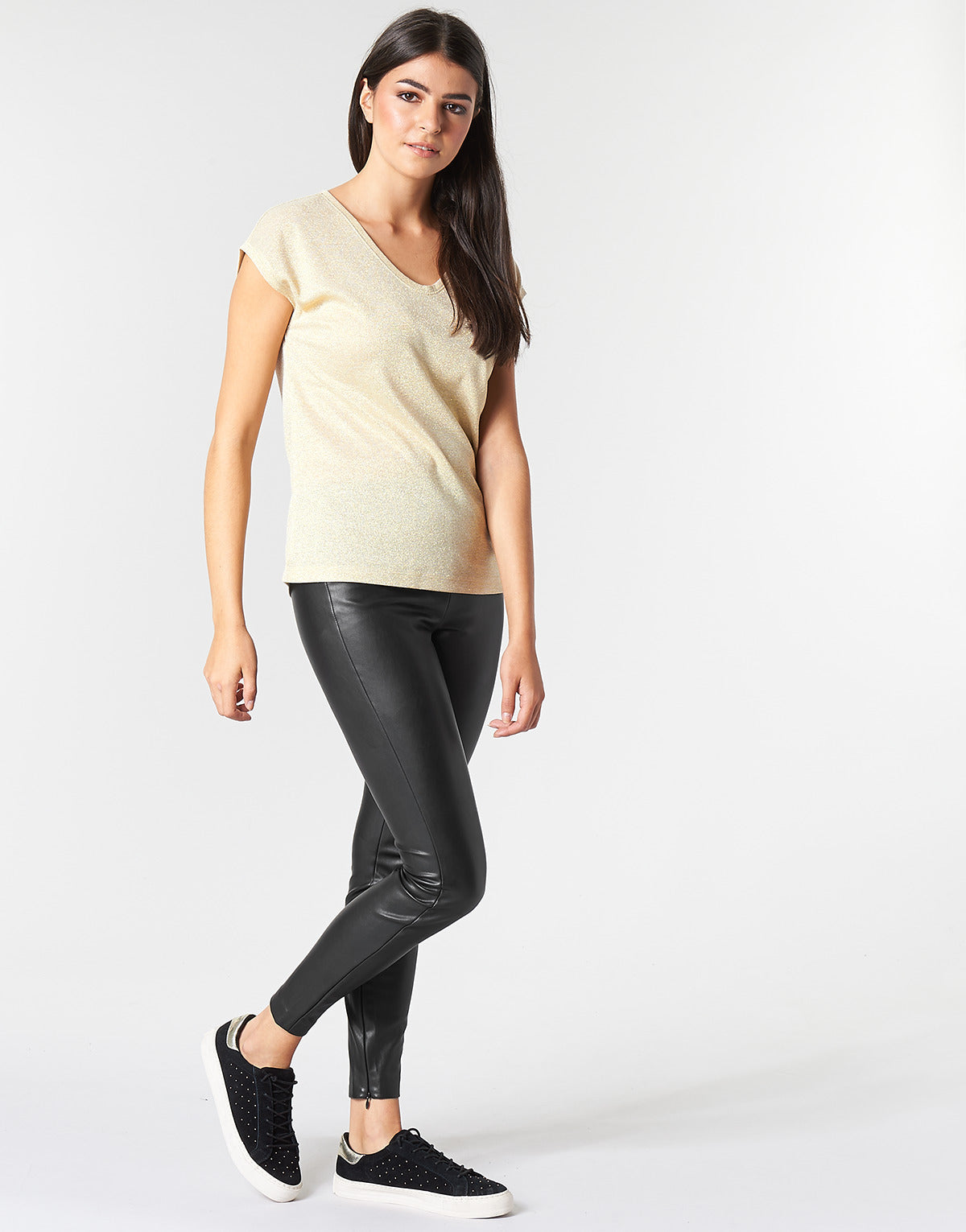 T-shirt Donna Only ONLSILVERY Oro