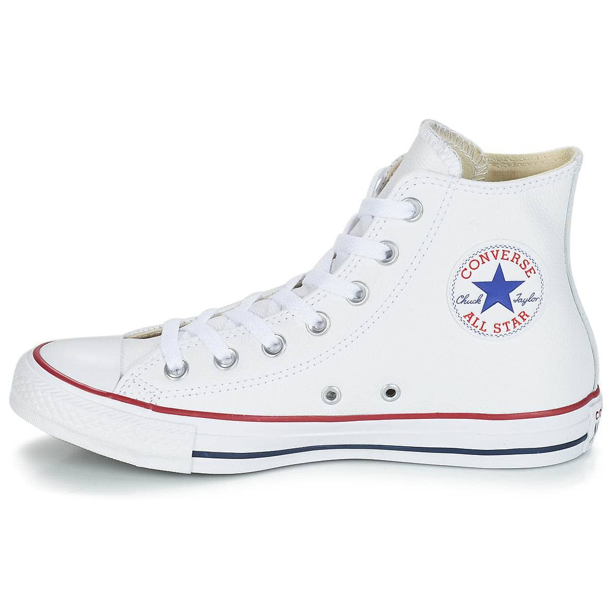 Sneakers alte Uomo Converse Chuck Taylor All Star CORE LEATHER HI Bianco