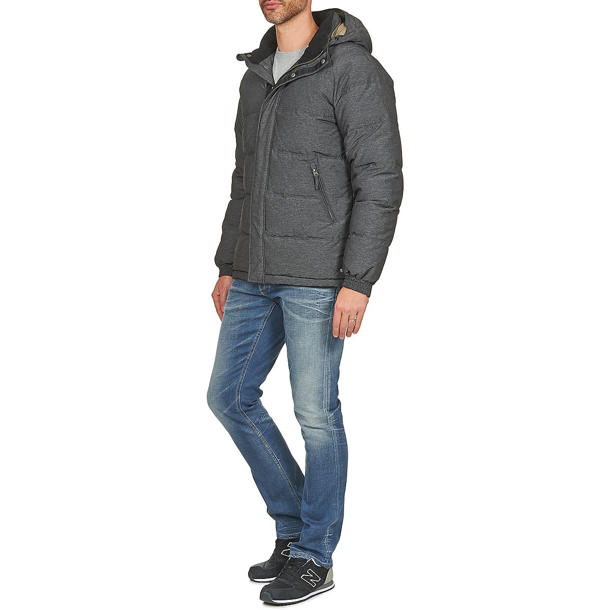 Piumino Uomo Selected MELAN Grigio