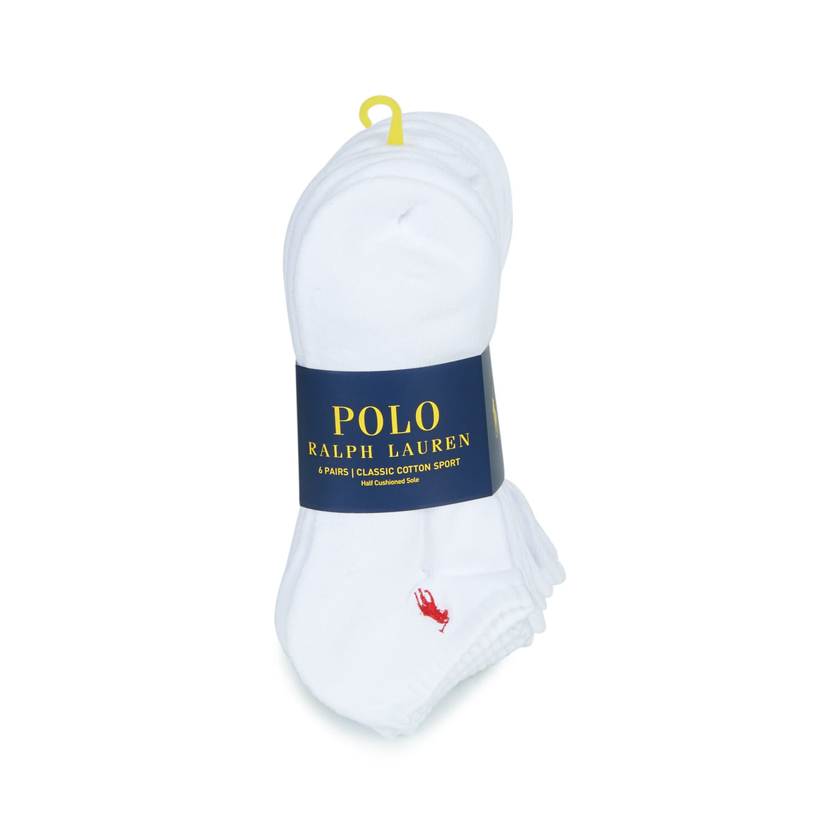 Calze sportive Uomo Polo Ralph Lauren LC PP PED 6 PACK Bianco