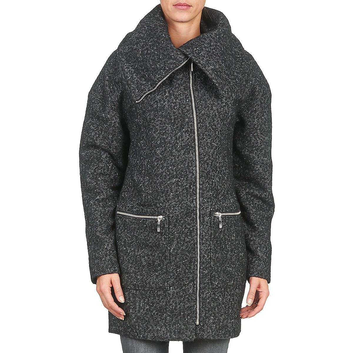 Mantella Donna Noisy May ROUND Grigio