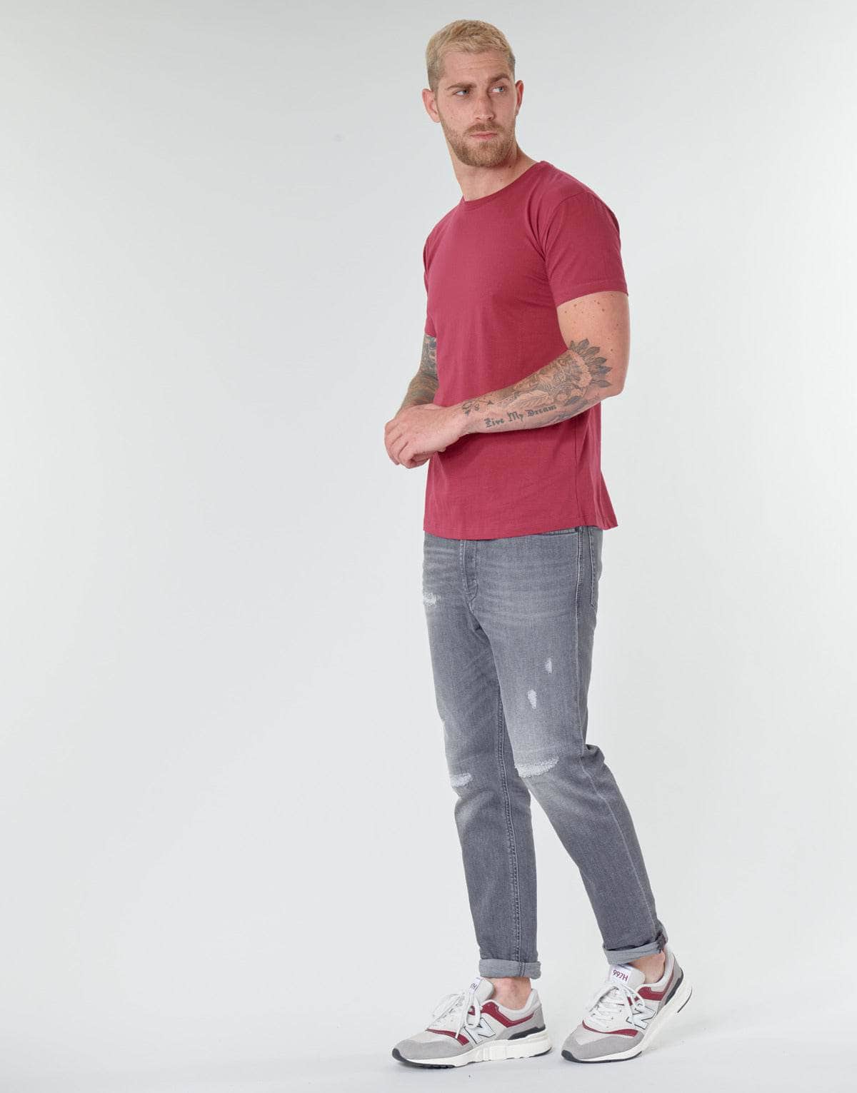 T-shirt Uomo BOTD MATILDO Bordeaux