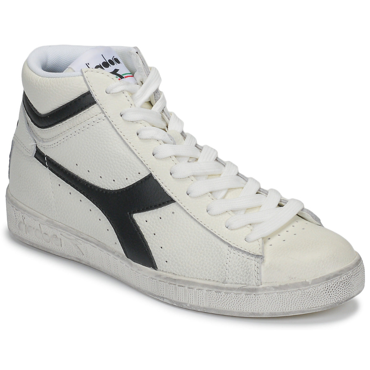 Sneakers alte Uomo Diadora GAME L HIGH WAXED Bianco