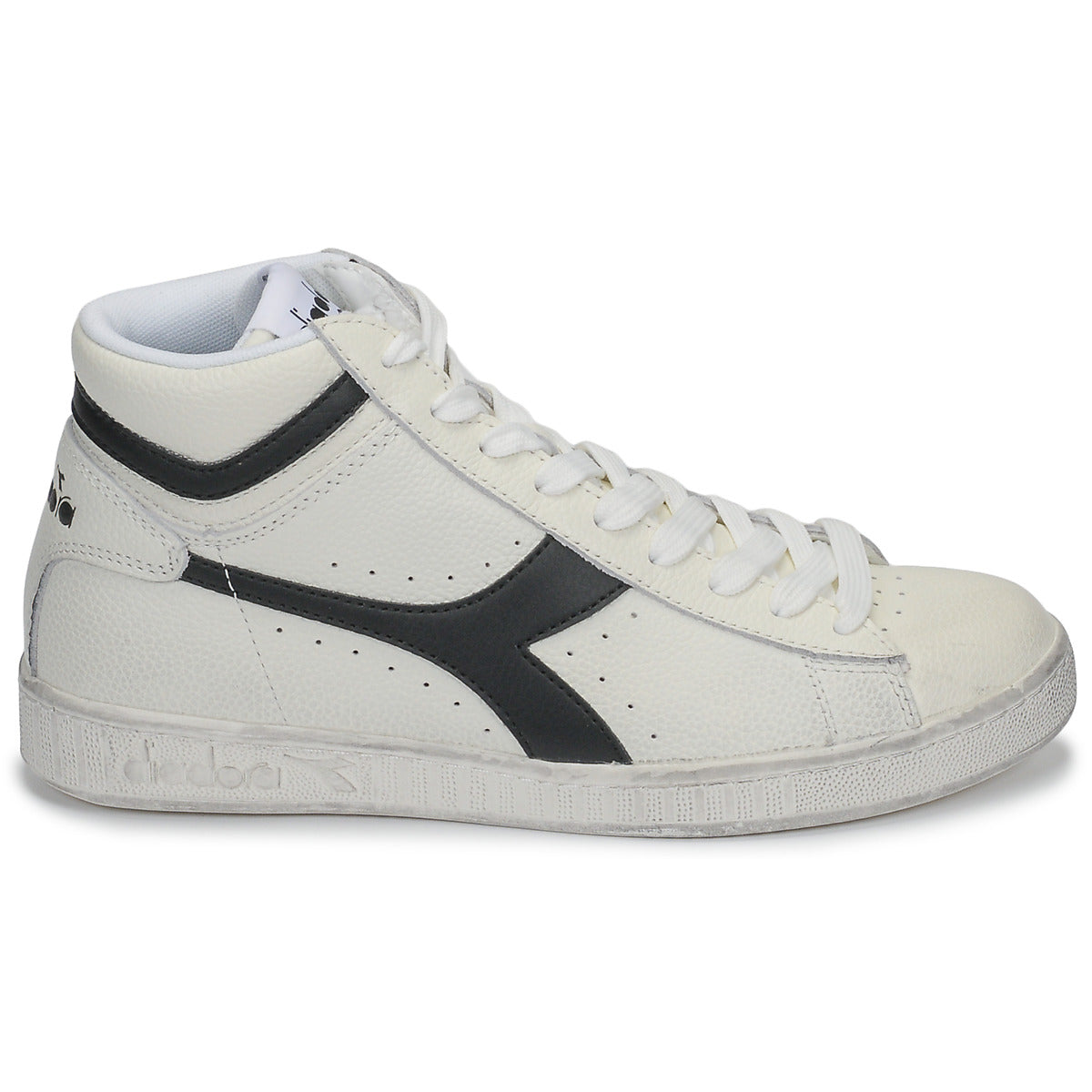 Sneakers alte Uomo Diadora GAME L HIGH WAXED Bianco