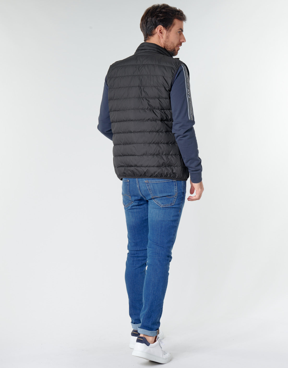 Piumino Uomo Emporio Armani EA7 TRAIN CORE SHIELD M DOWN LIGHT VEST Nero